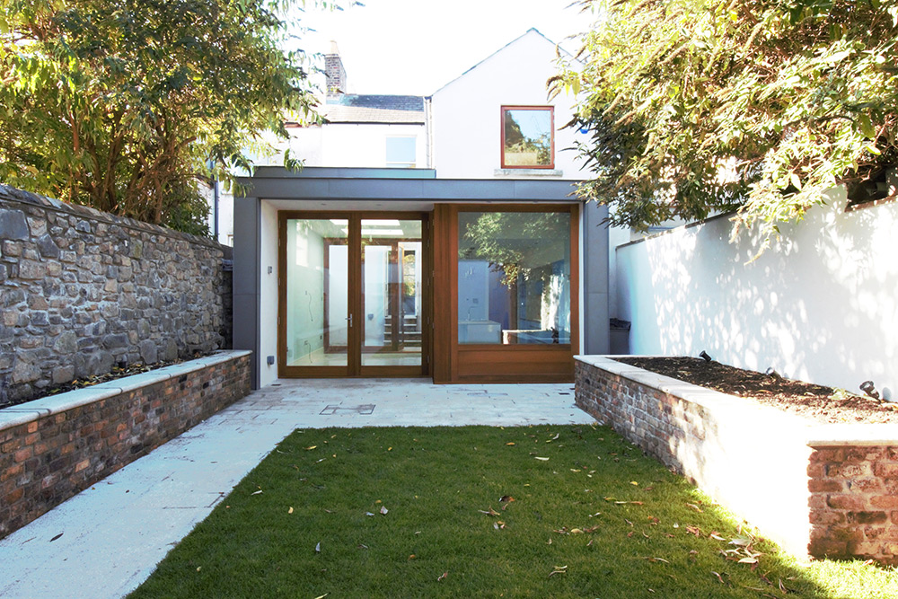 keller architects D2 period house view of extension and private garden